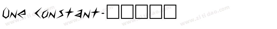 One Constant字体转换